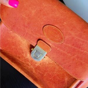 Oroton Vintage Leather Shoulder Bag